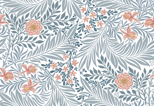 William Morris Larkspur- Blue Wallpaper⁠