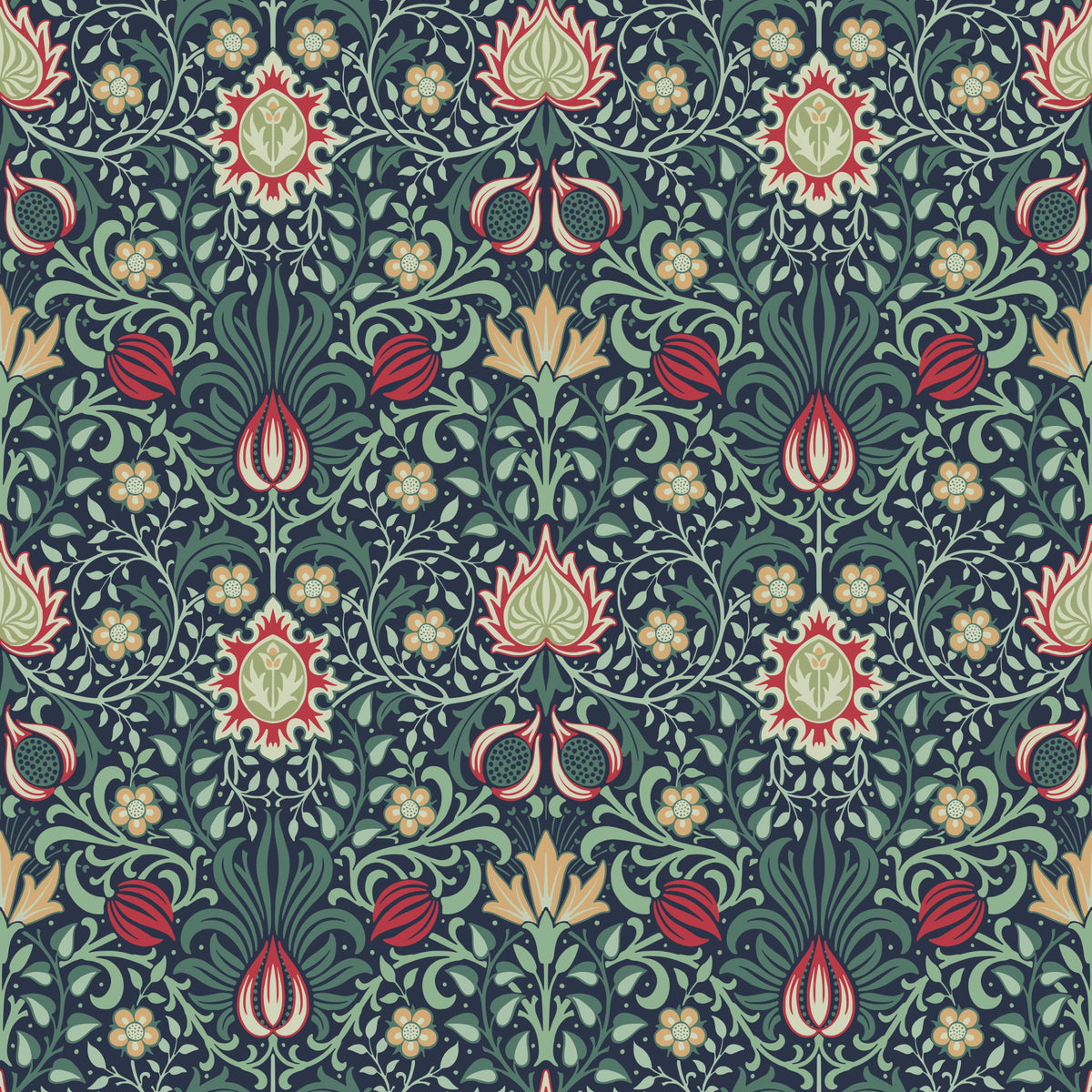 William Morris Persian  Wallpaper⁠