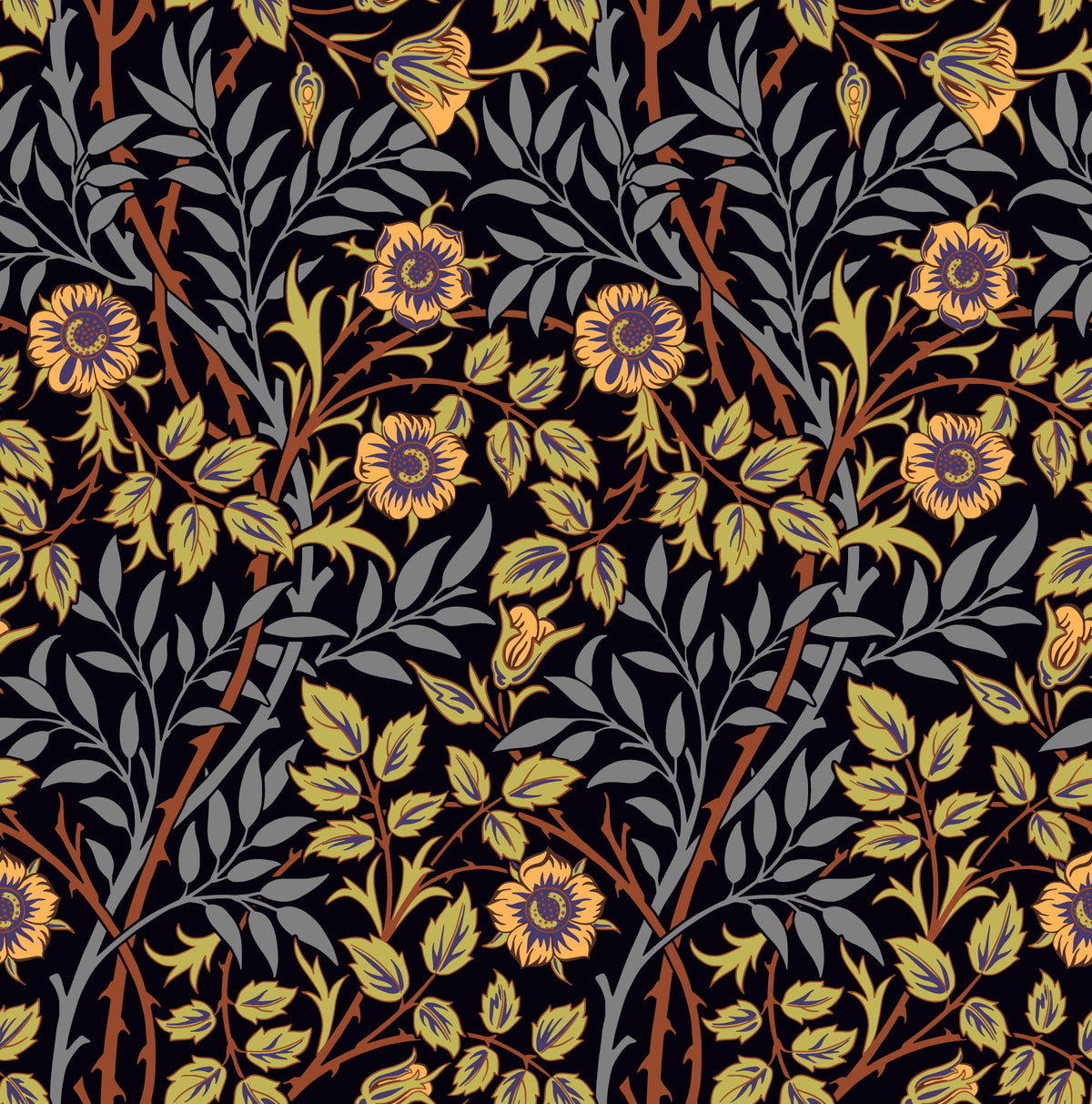 William Morris Sweet Briar  Wallpaper⁠