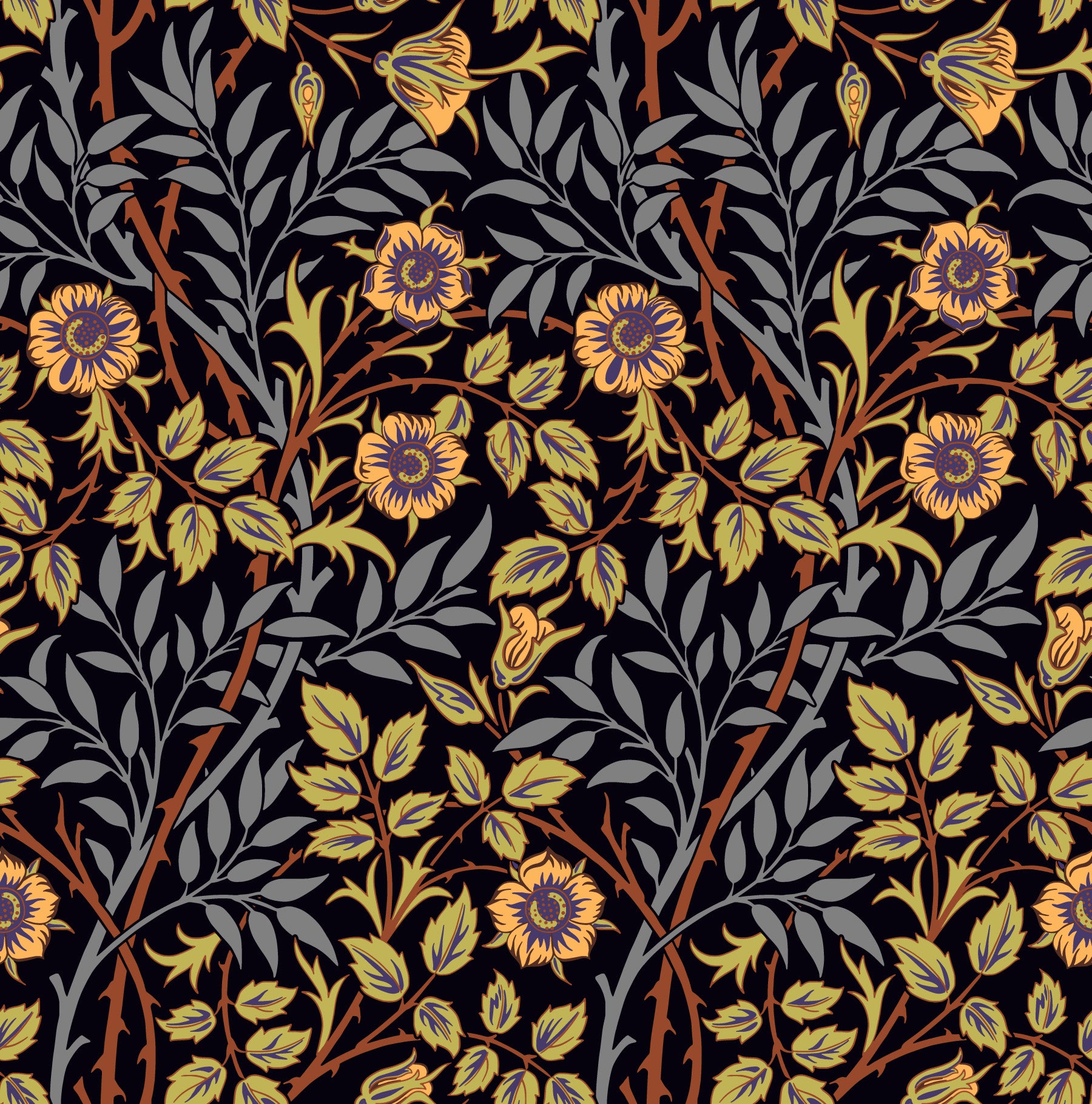 William Morris Sweet Briar  Wallpaper⁠