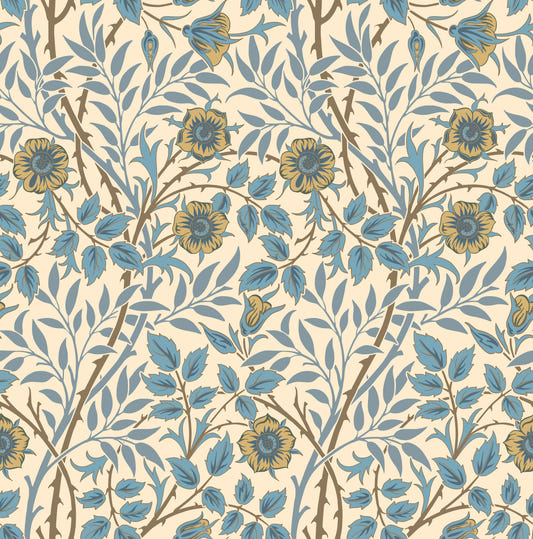 William Morris Sweet Briar Beige  Wallpaper⁠