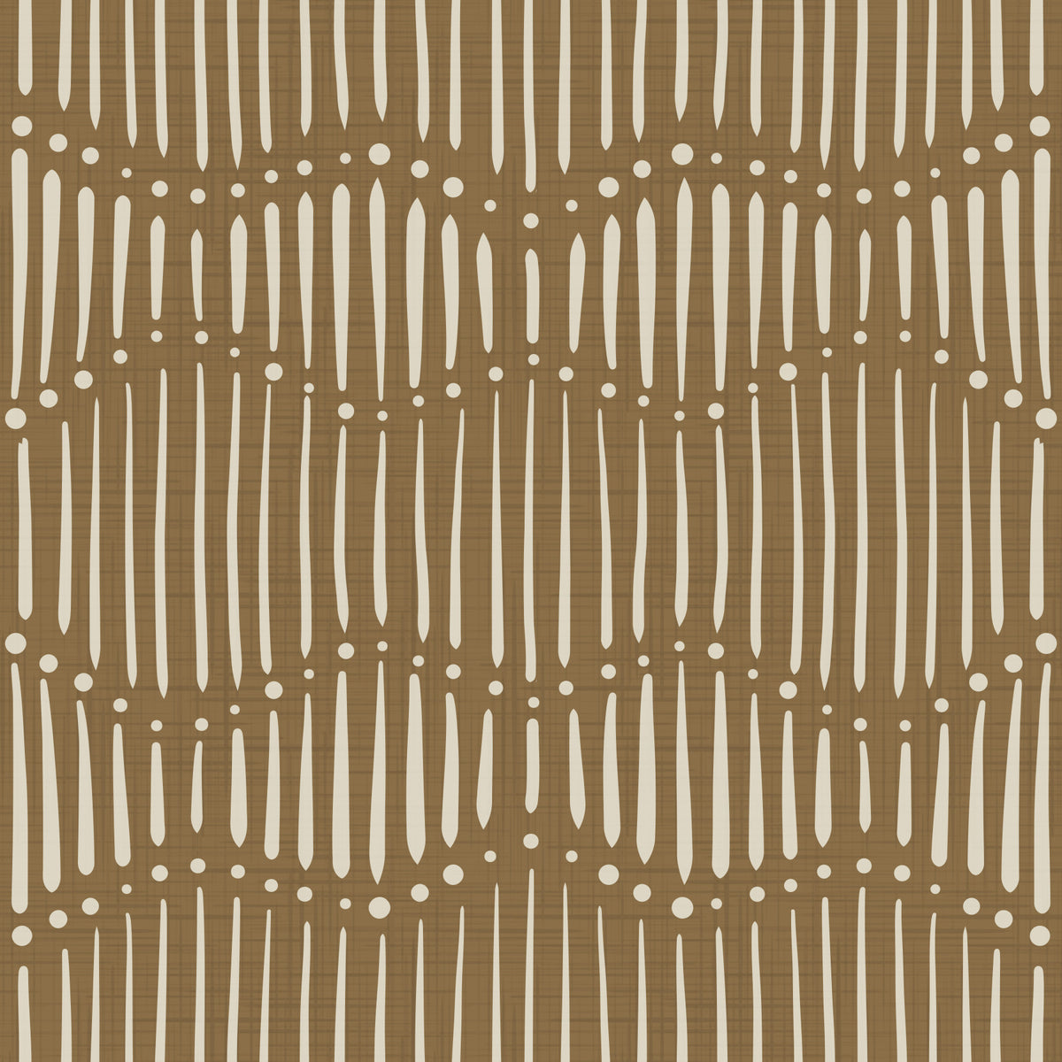 Boho Waves On Dull Gold Canvas Wallpaper⁠
