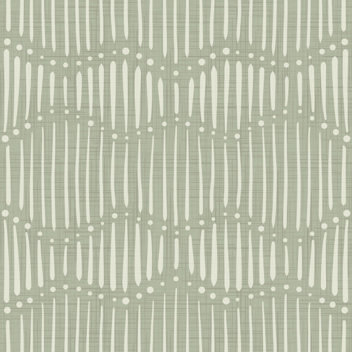 Boho Waves On Sage Canvas Wallpaper⁠