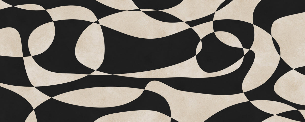 Woven Arcs Wall Mural in your room — zoomed