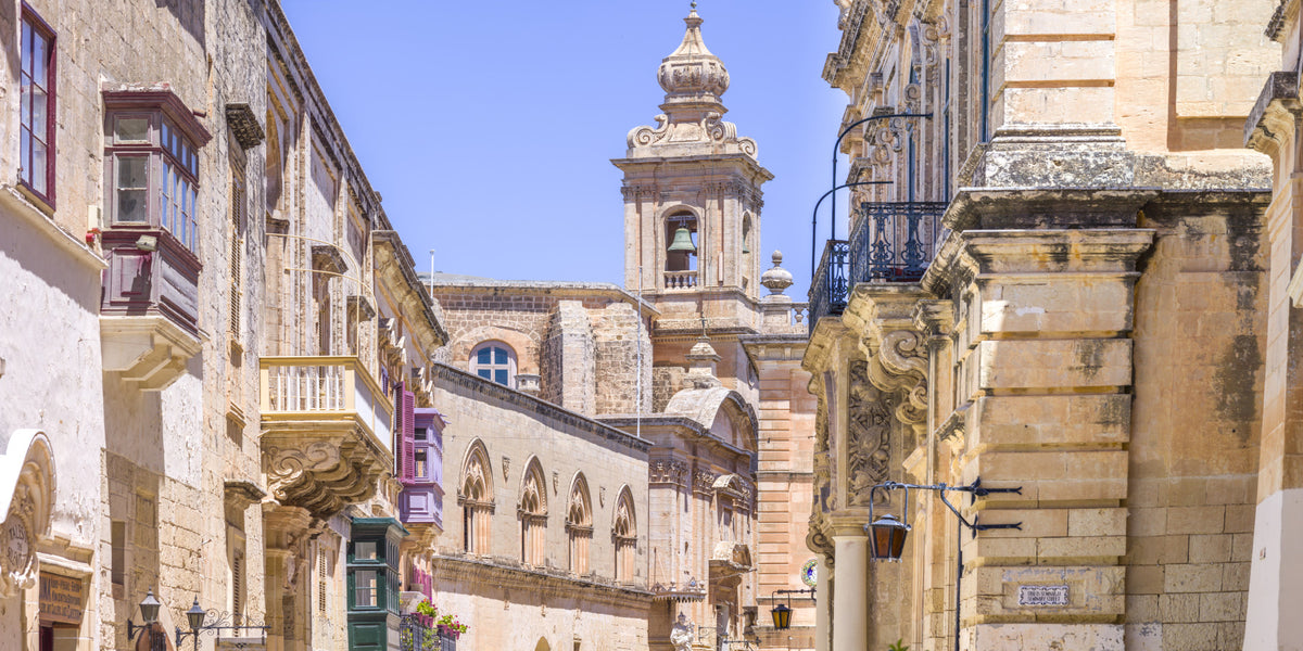 Mdina's Stone Grandeur Wall Mural in your room — zoomed
