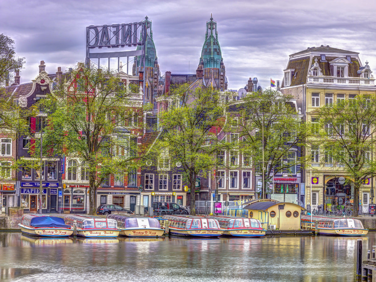 Amsterdam Canalside Charm Wall Mural