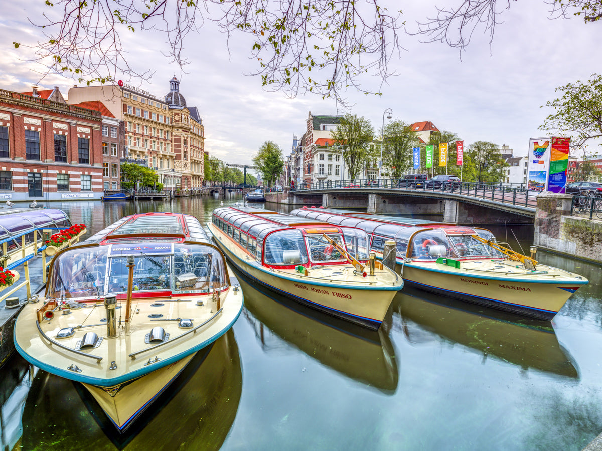 Waterway Charm of Amsterdam Wall Mural in your room — zoomed