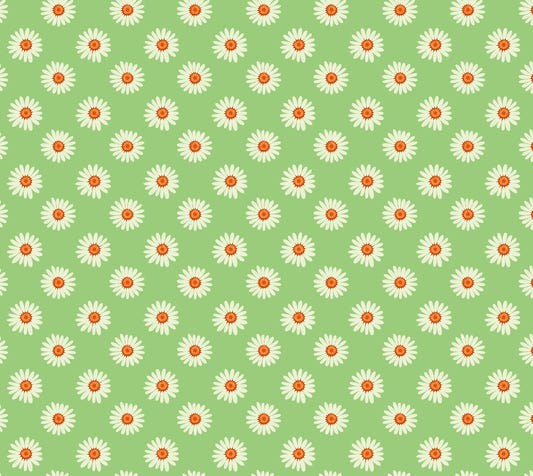 Daisies on Green  Wallpaper⁠