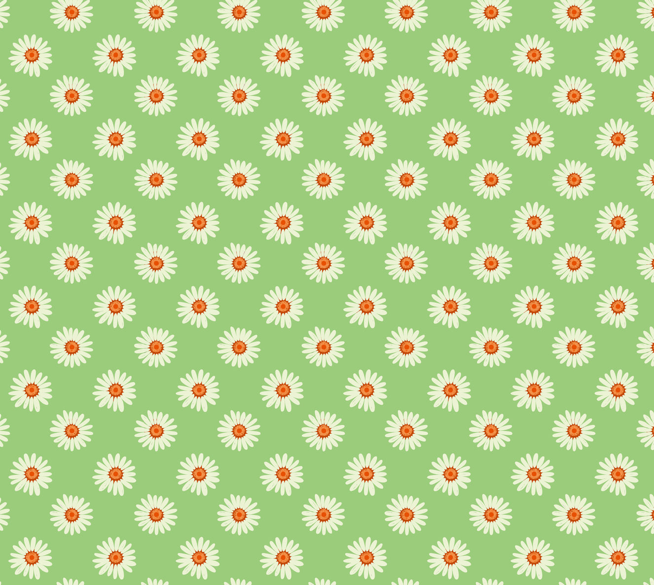 Daisies on Green  Wallpaper⁠