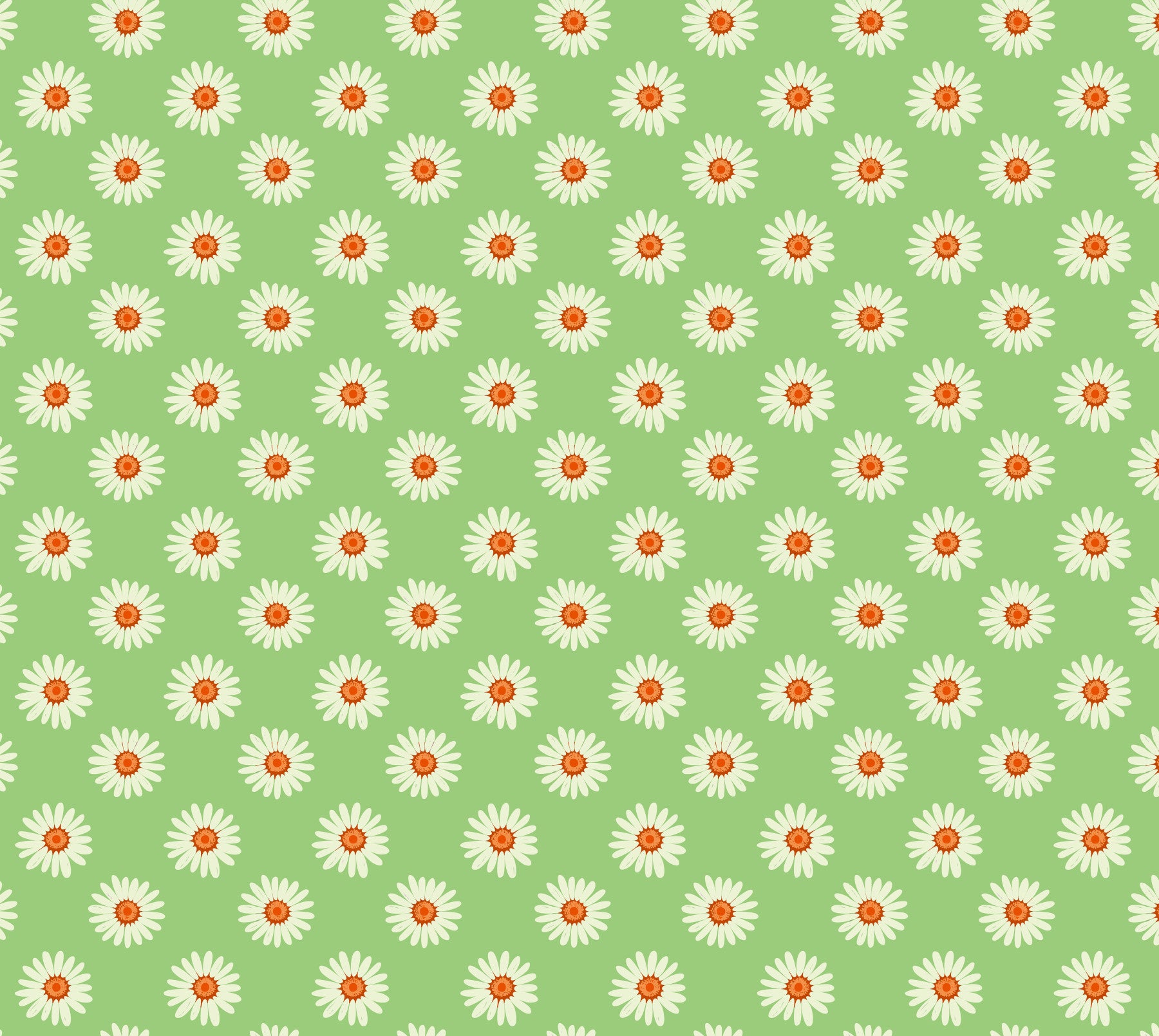 Daisies on Green  Wallpaper⁠