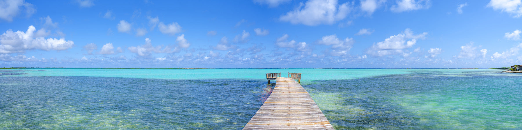 Tranquil Turquoise Pier Wall Mural