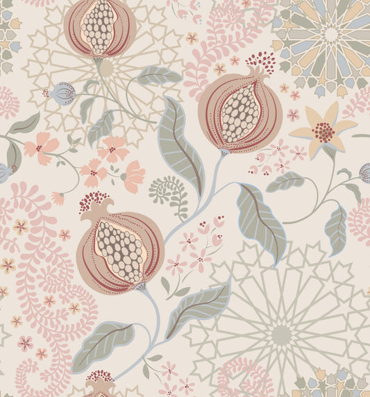 Soft Tones Pomegranate Wallpaper⁠