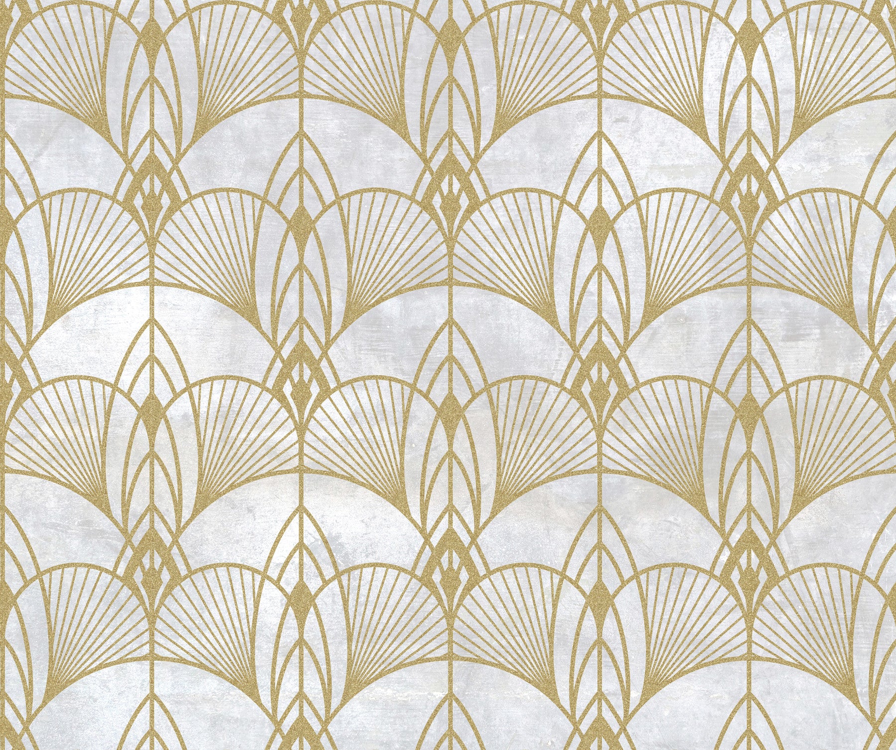 Art Deco White Glamour Wallpaper⁠