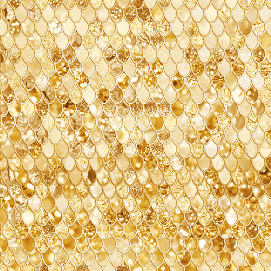 Gilded Scales Wall Mural