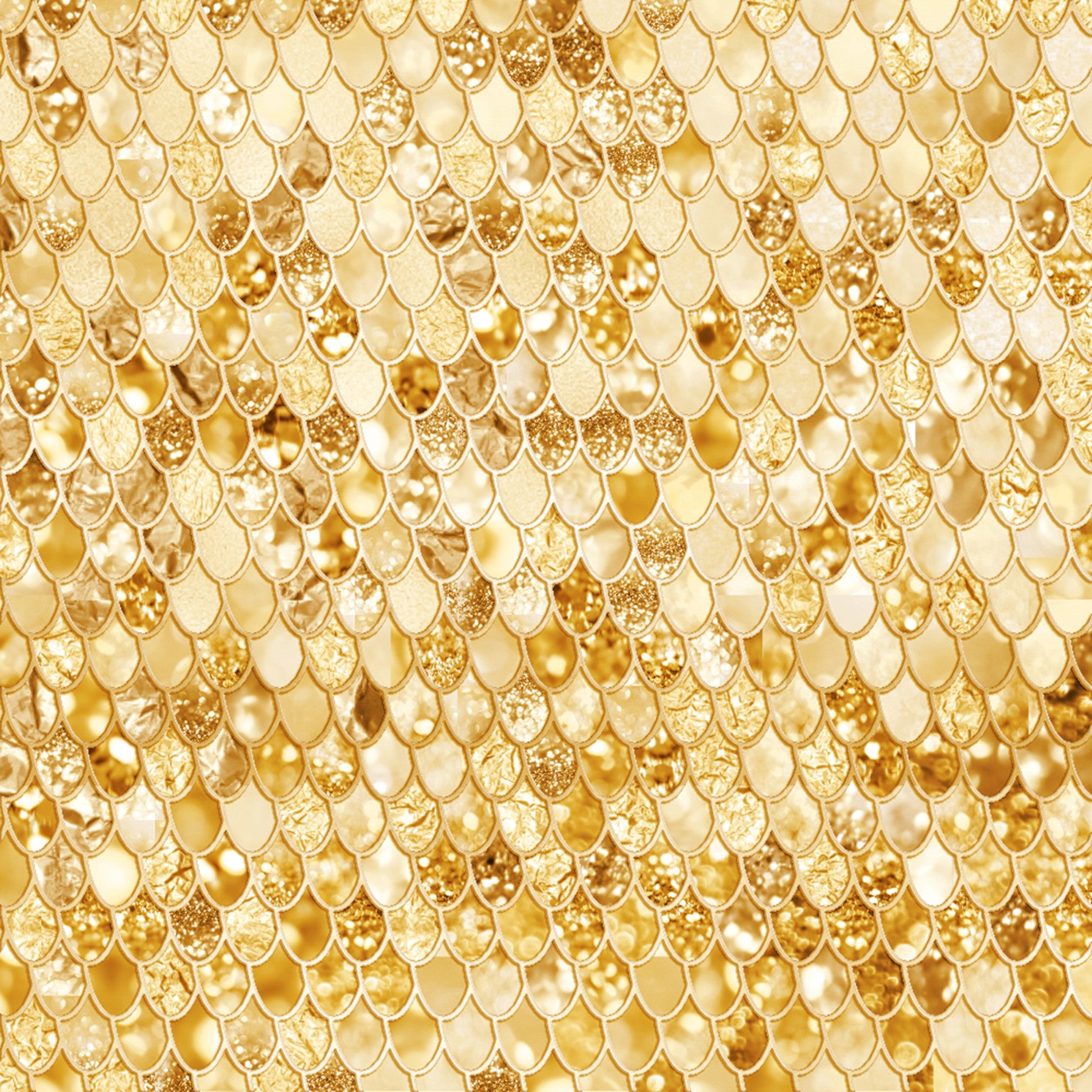 Gilded Scales Wall Mural