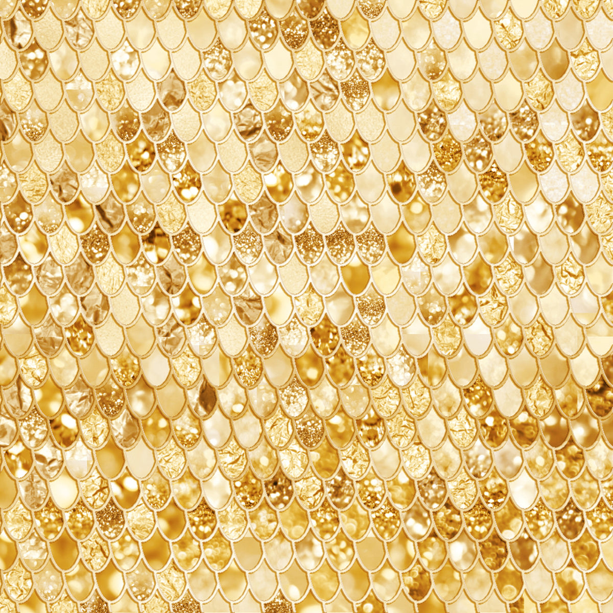 Gilded Scales Wall Mural in your room — zoomed