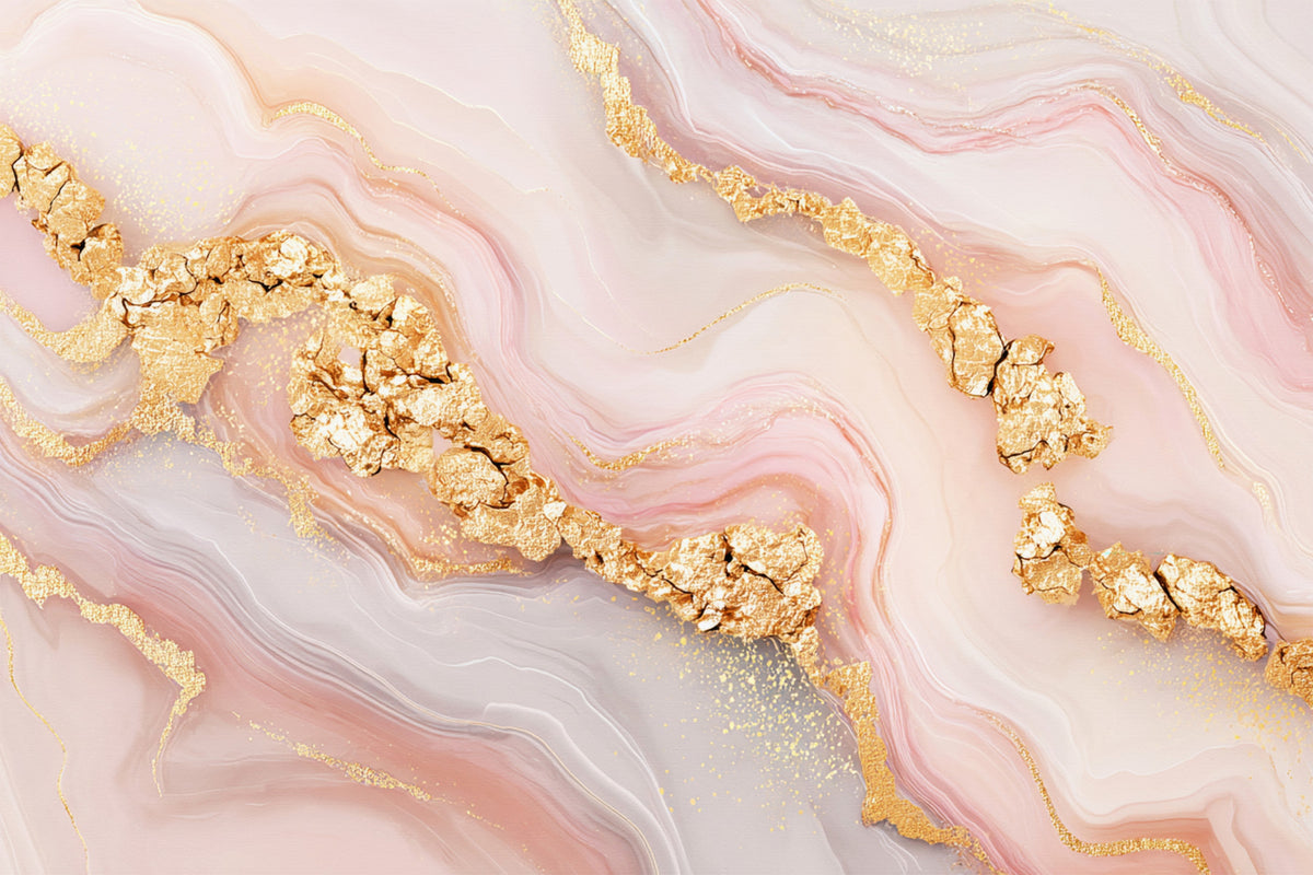 Luxe Girly Glamour Marbling Wall Mural