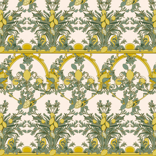 Italian Grotesque with Lemons Wallpaper⁠