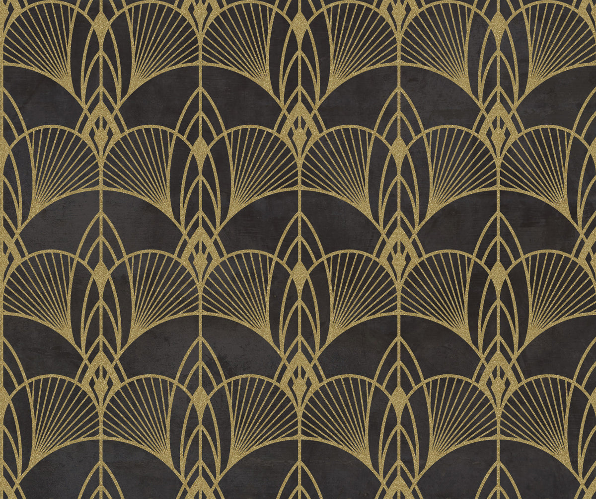 Art Deco Black Glamour Wallpaper⁠