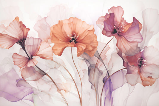 Ethereal Flower Fantasies Wall Mural
