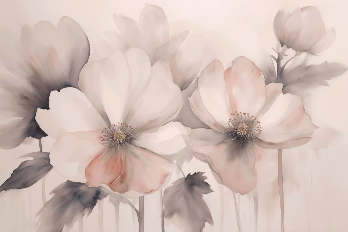 Delicate Dreams Peach Blossom Symphony Wall Mural in your room — zoomed