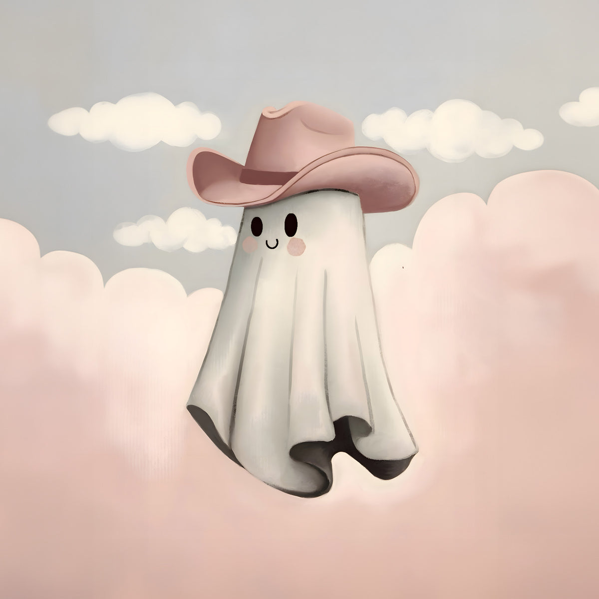 Howdy Ghost Wall Mural