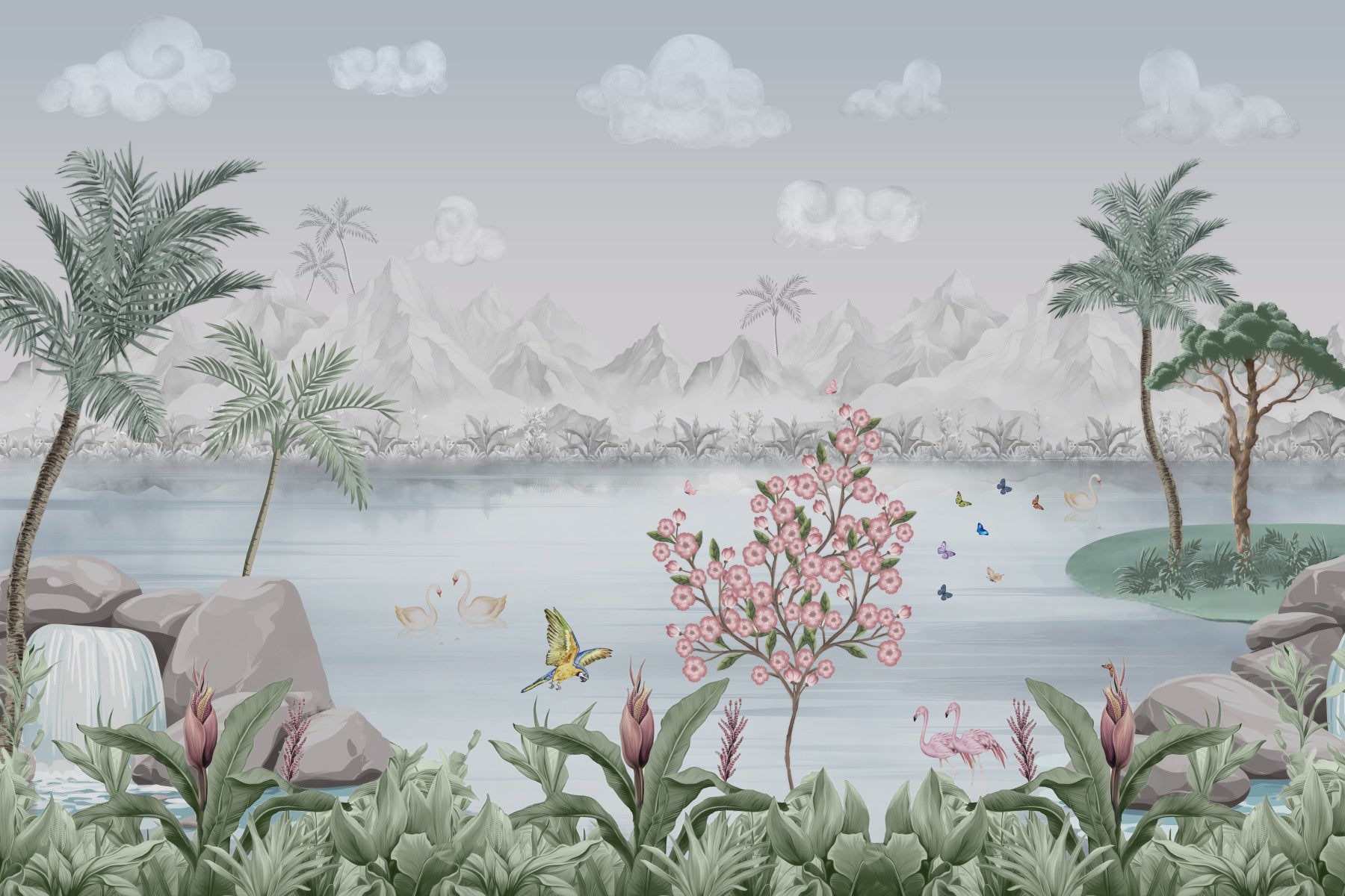 Water Garden Dream Wall Mural