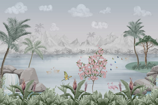 Water Garden Dream Wall Mural