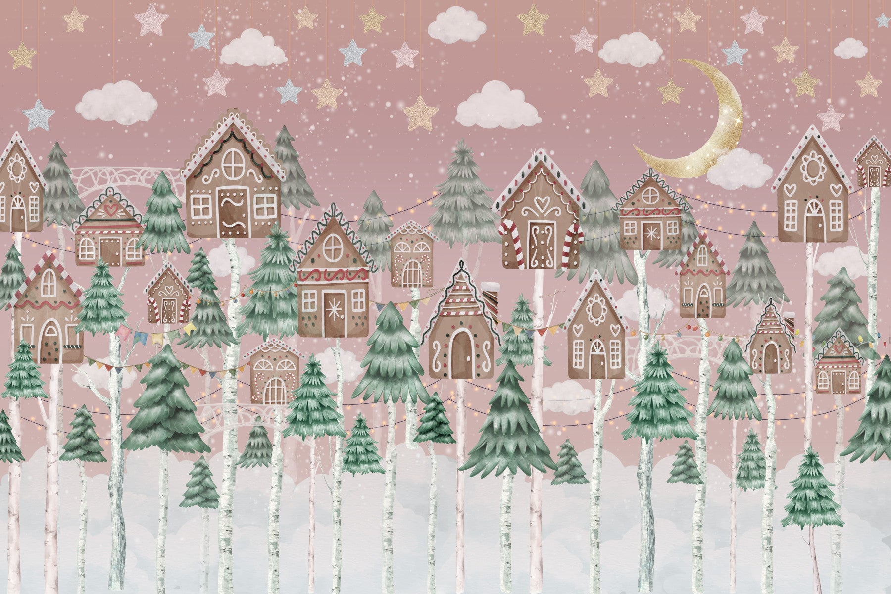 Gingerbread Dreams Wall Mural
