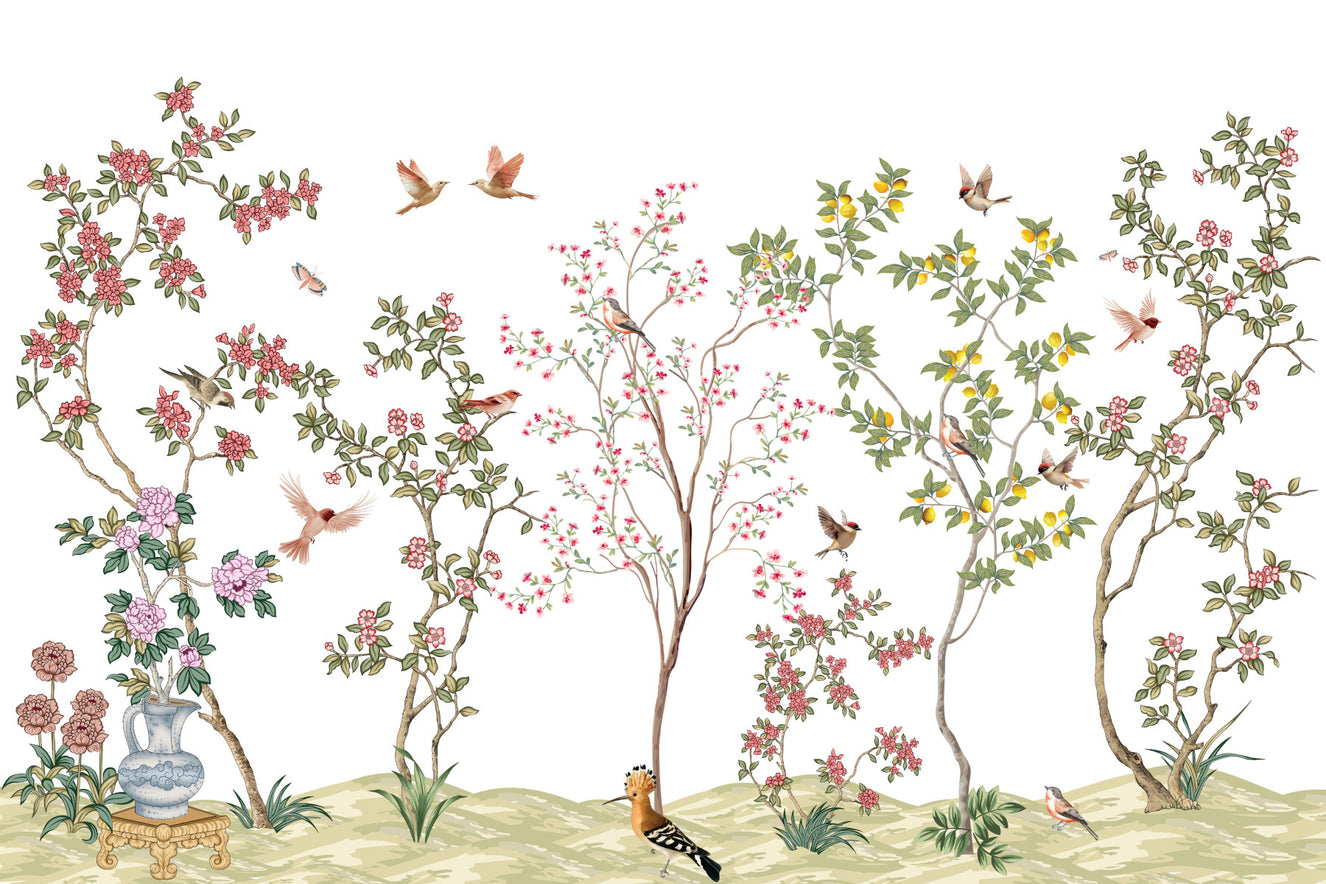 Floral Flight Wall Mural