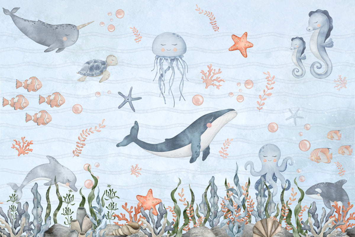 Sea Friends' Nursery Wall Mural