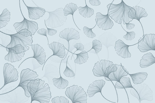 Pale Ginkgo Dreams Wall Mural