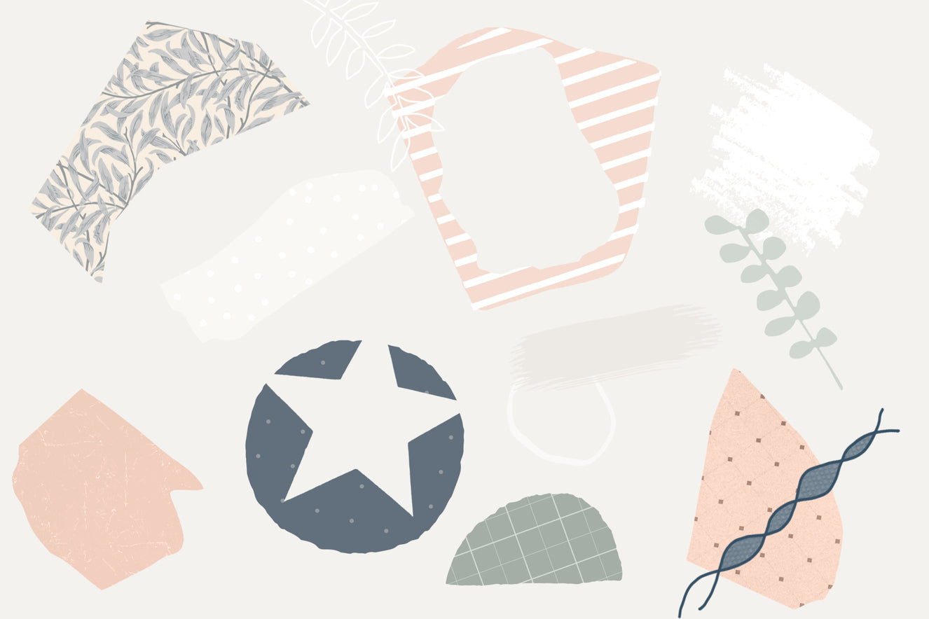 Scrapbook Chic Wall Mural