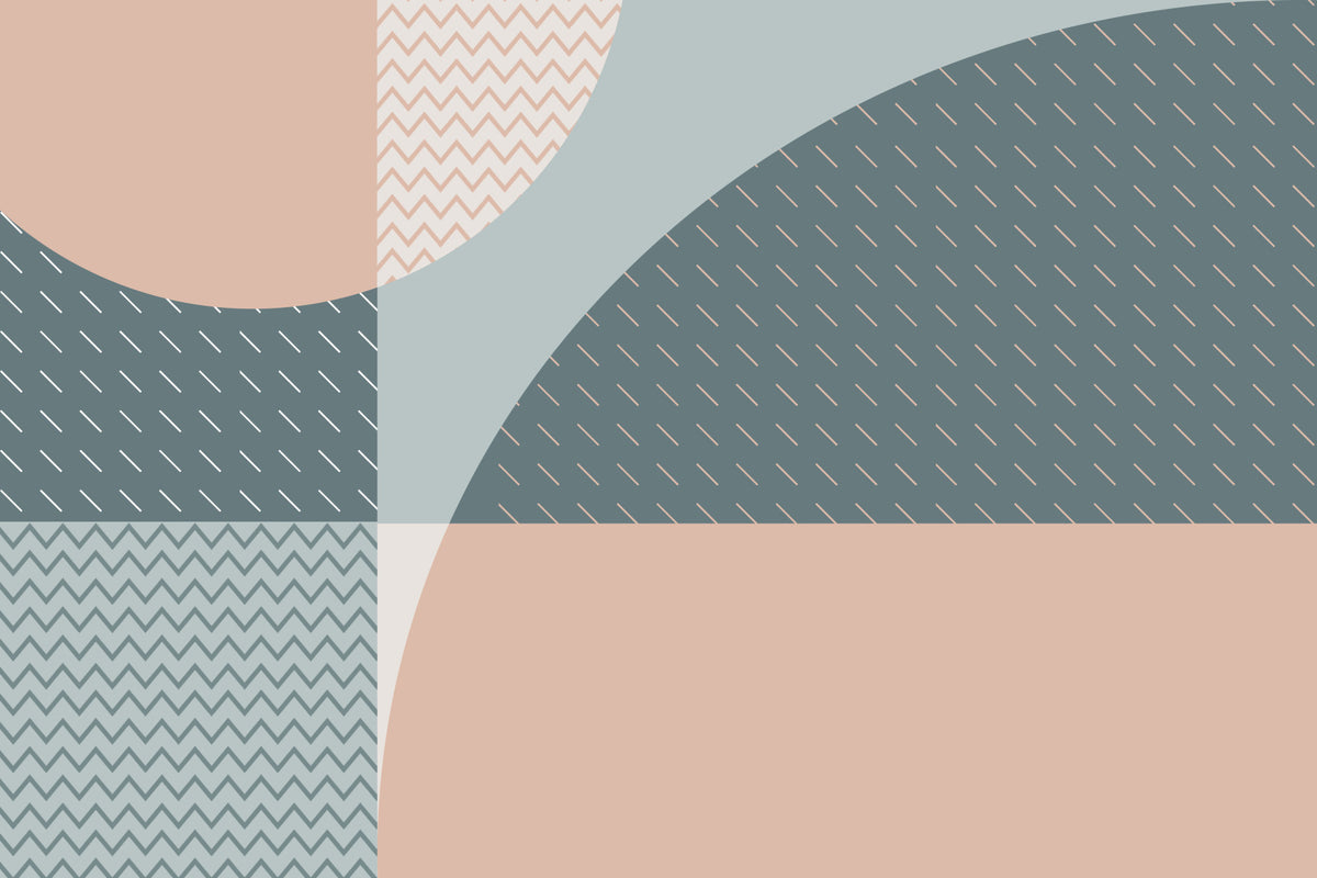 Geo Harmony Wall Mural in your room — zoomed