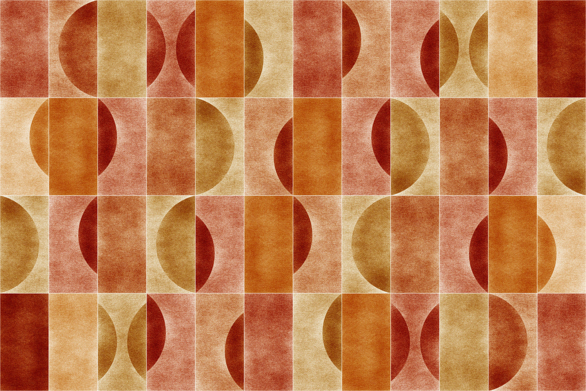 Velluto Fall Geometry Wall Mural in your room — zoomed