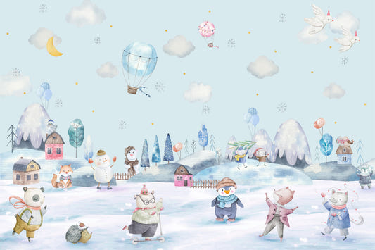 Winter Whimsy Wallpaper Wall Mural