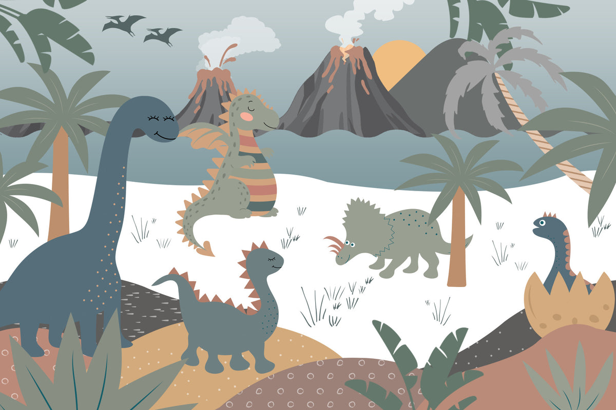 Jurassic Jungle Wall Mural