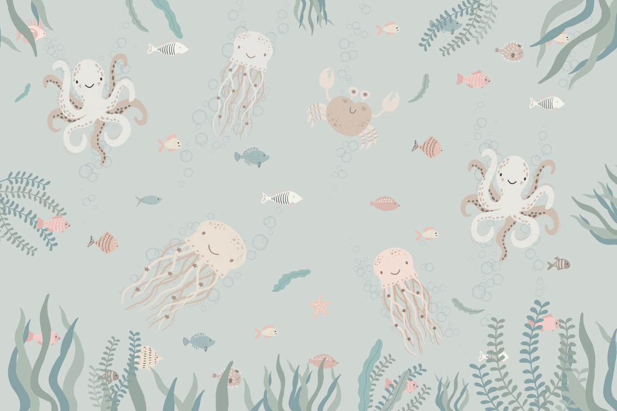 Ocean Friends Wall Mural