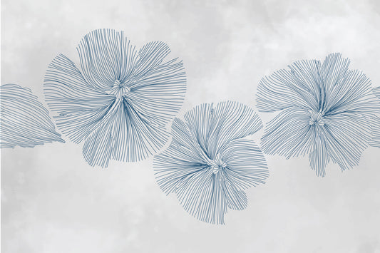 Floral Lines Serenity Wall Mural