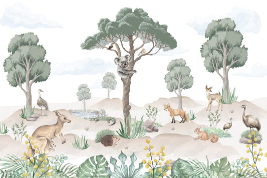 Aussie Friends Forever Wall Mural