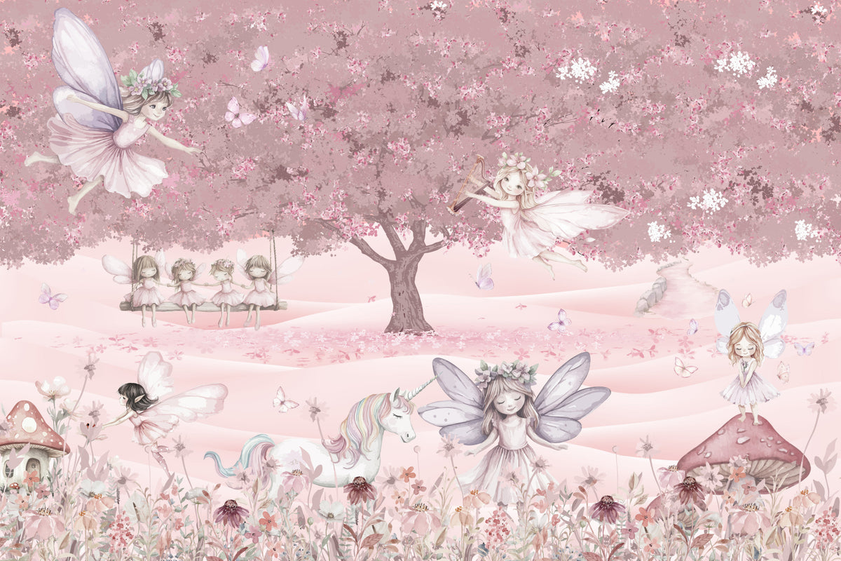 Fairy Tale Canopy Wall Mural in your room — zoomed