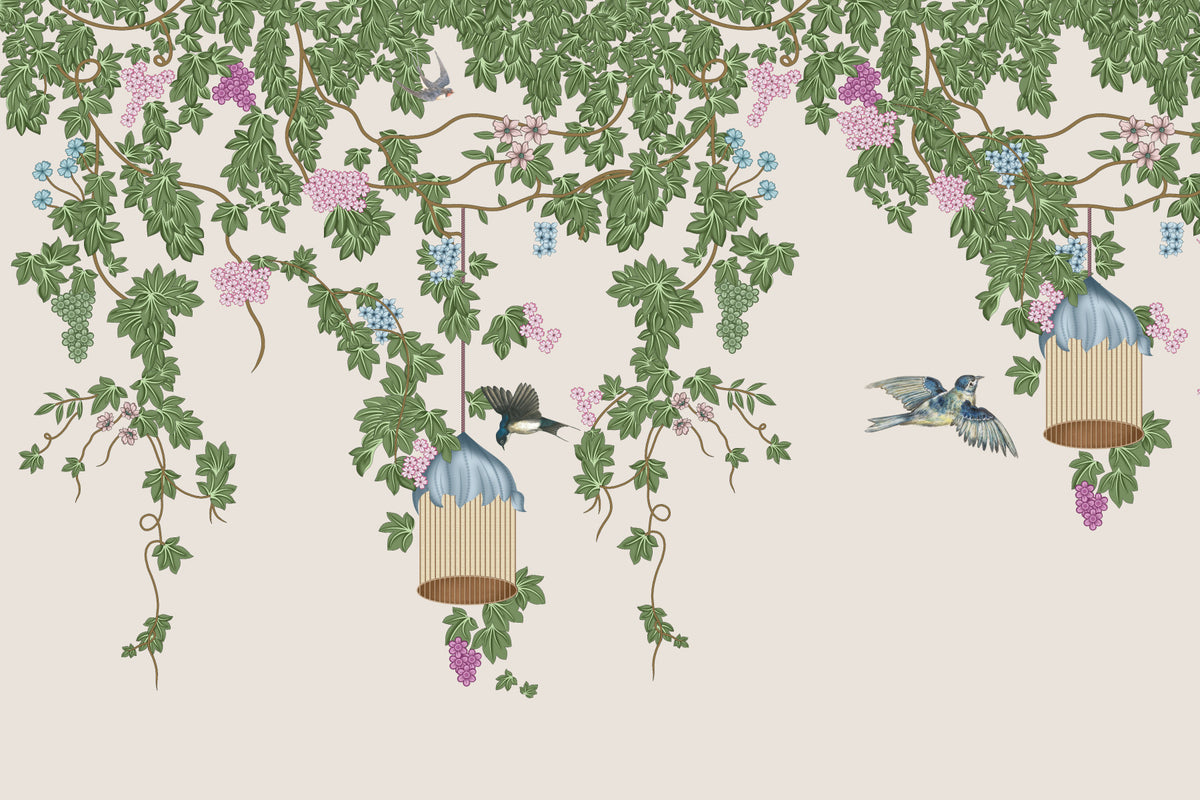 Enchanted Cage Wall Mural in your room — zoomed