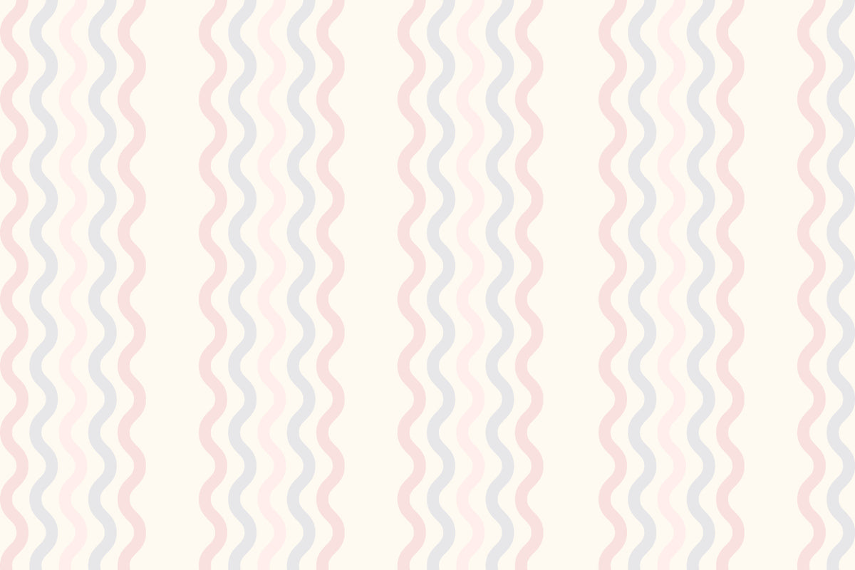 Pastel Wave Rhythm Wall Mural in your room — zoomed