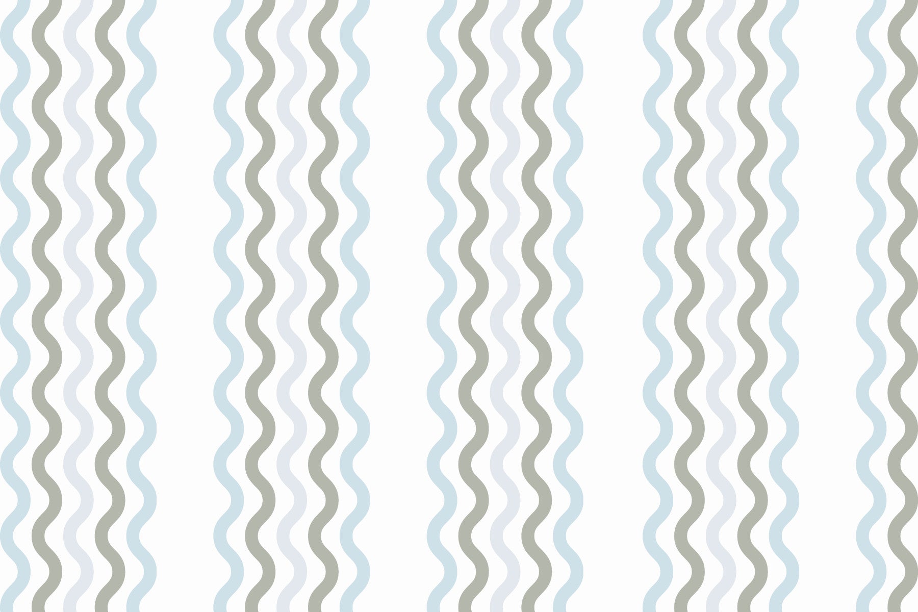 Serene Wave Lines Wall Mural