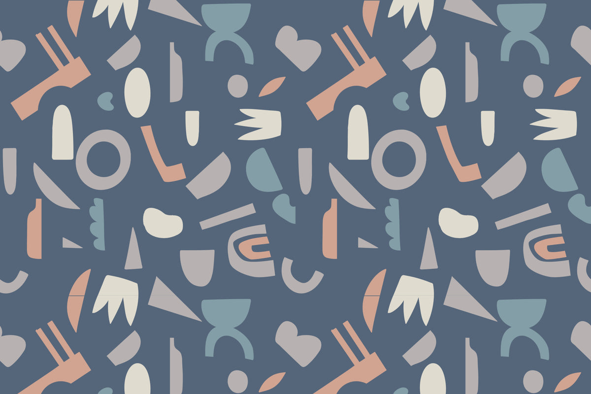 Geometric Calm Wall Mural in your room — zoomed
