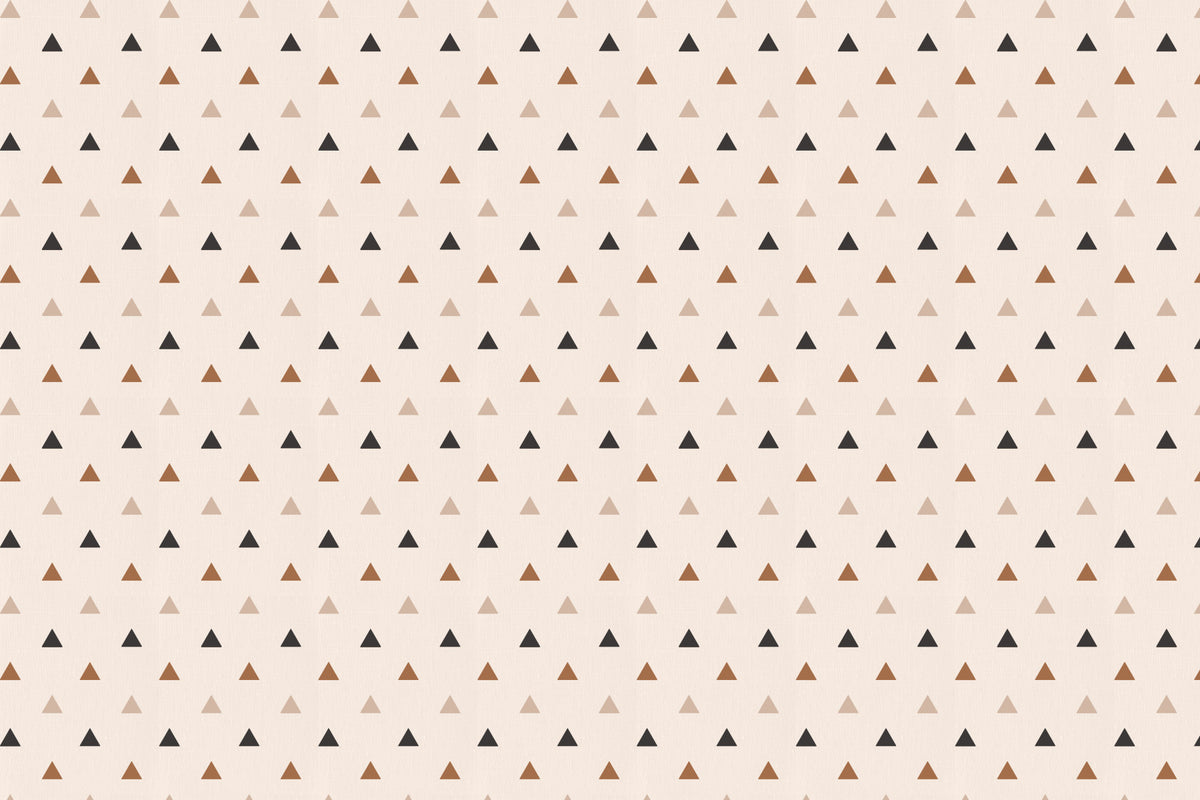Earthy Triangles Wall Mural in your room — zoomed
