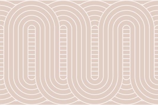 Arcadia Curved Beige Wallpaper Wall Mural