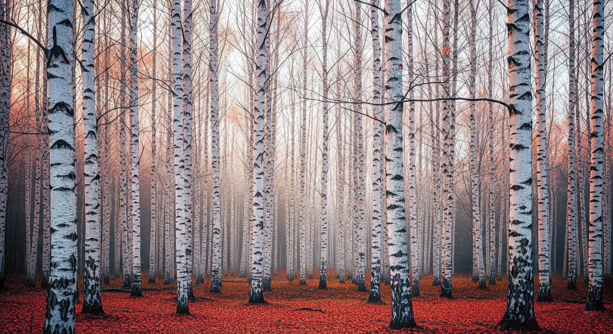 Birch Autumn Serenity Wall Mural