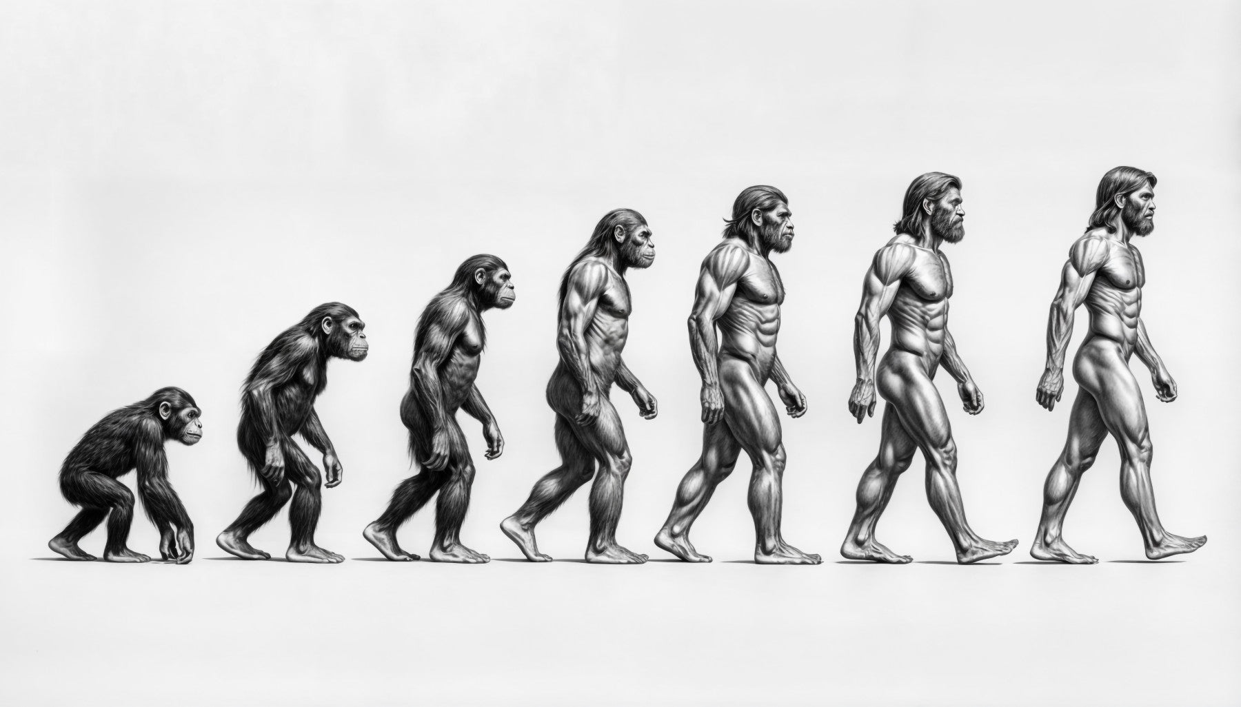 Human Evolution Wall Mural