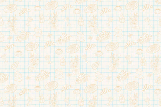 Gourmet Doodles Wall Mural